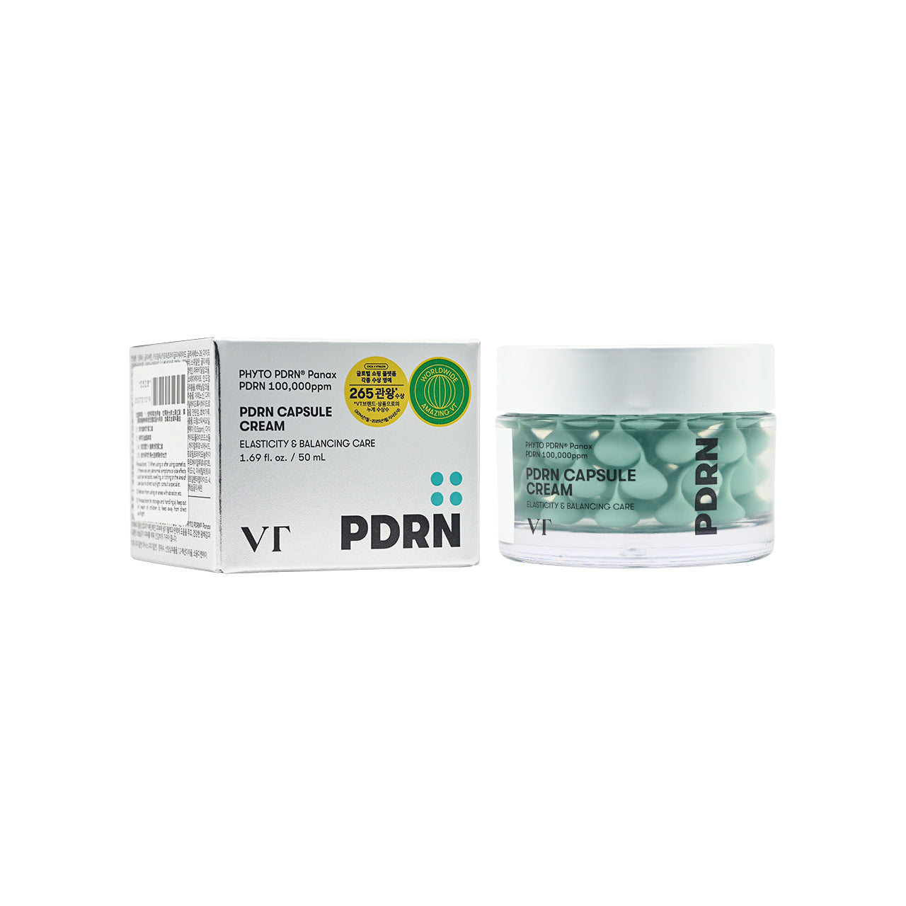 PDRN膠囊凝霜100 + R5 PDRN 光澤緊緻安瓶套裝