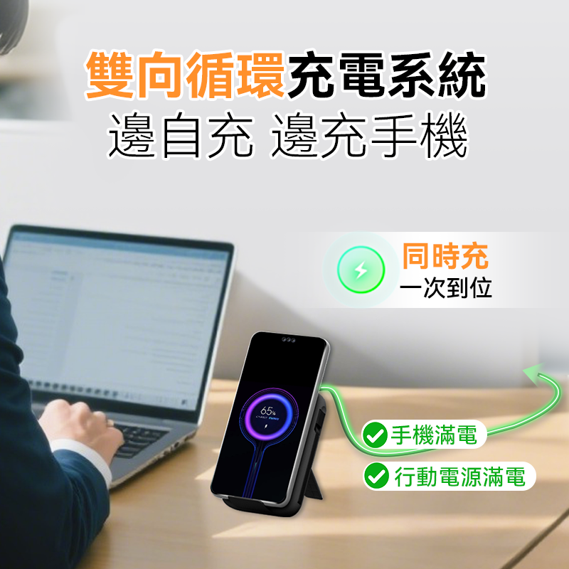 美國USATISFY SuperCharge快充無線有線多設備耳機手錶手機大容量桌面移動多用電源PRO