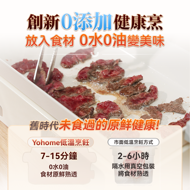 日本Yohome FIR遠紅外全熱 穿透營養保存嫩鮮澈脂多功 能高端養生料理鍋