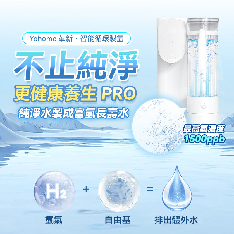 日本Yohome RO淨水微量元素 智能速冷溫控富氫健康直飲水機 3.0 Pro
