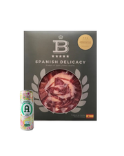 EAT GOOD SPAIN - 48個月手切黑毛豬後腿(橡果+穀飼飼養)（約80克）直播限定：送Amatista 西班牙Moscato 甜白汽酒 250ml 1罐