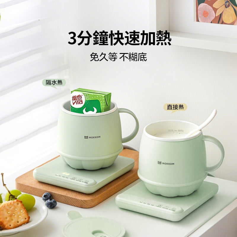 MOKKOM分體不沾易潔智能定 時恆溫多功能萬用電熱水杯
