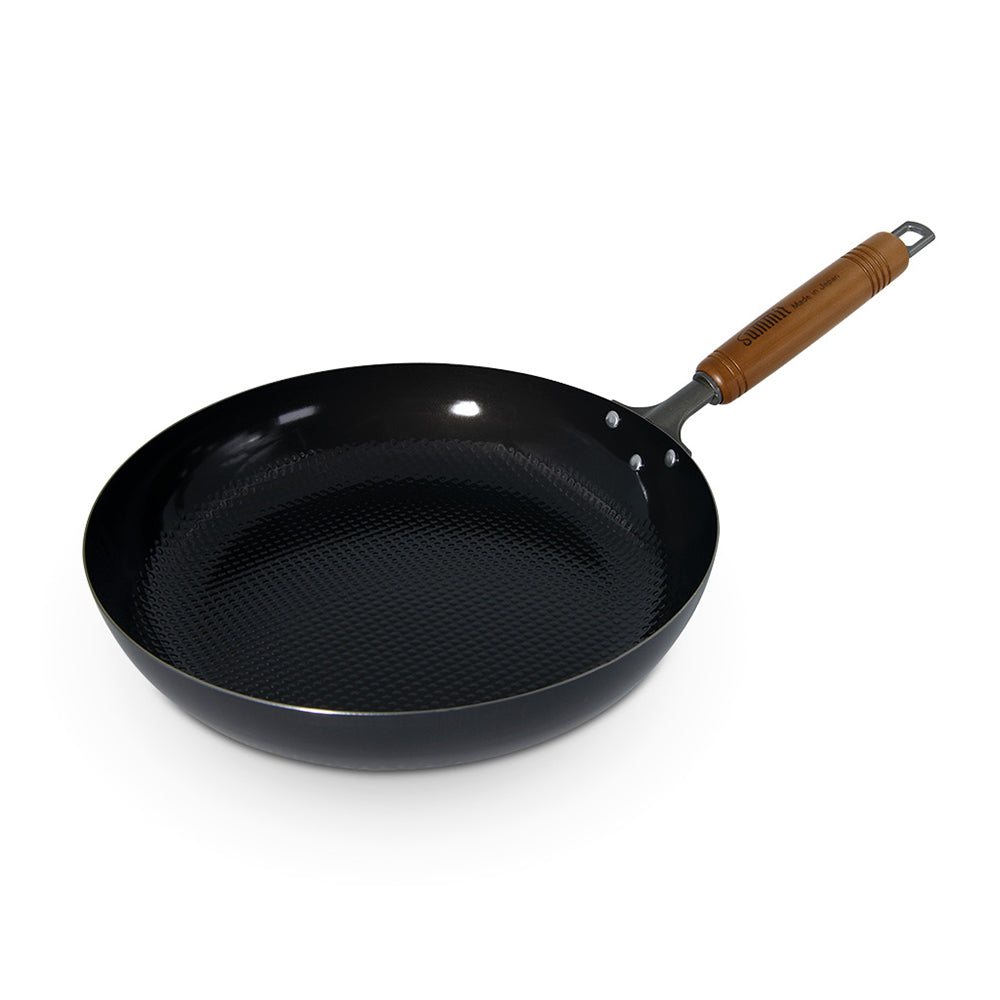 日本燕三条製鐵流｜格紋鐵鍋系列 格仔錘紋煎鍋 28cm
