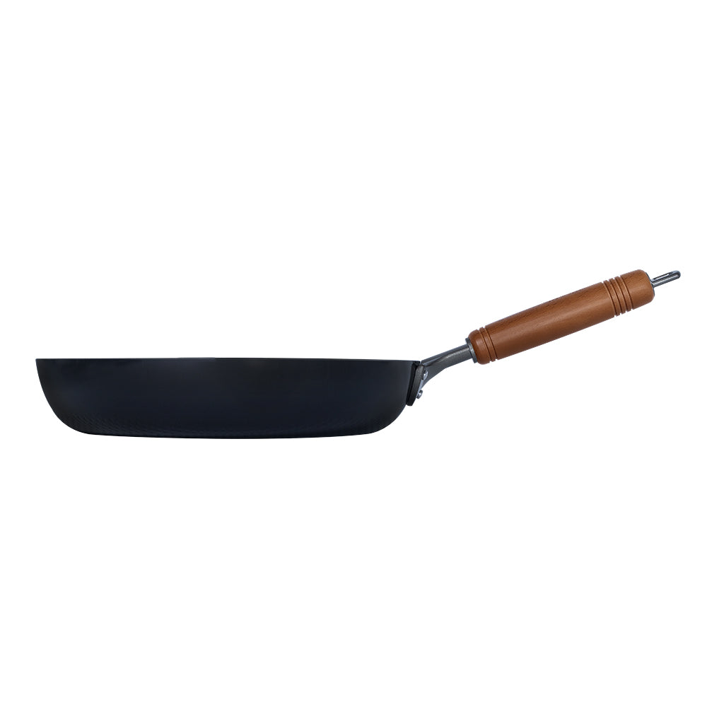 日本燕三条製鐵流｜格紋鐵鍋系列 格仔錘紋煎鍋 28cm