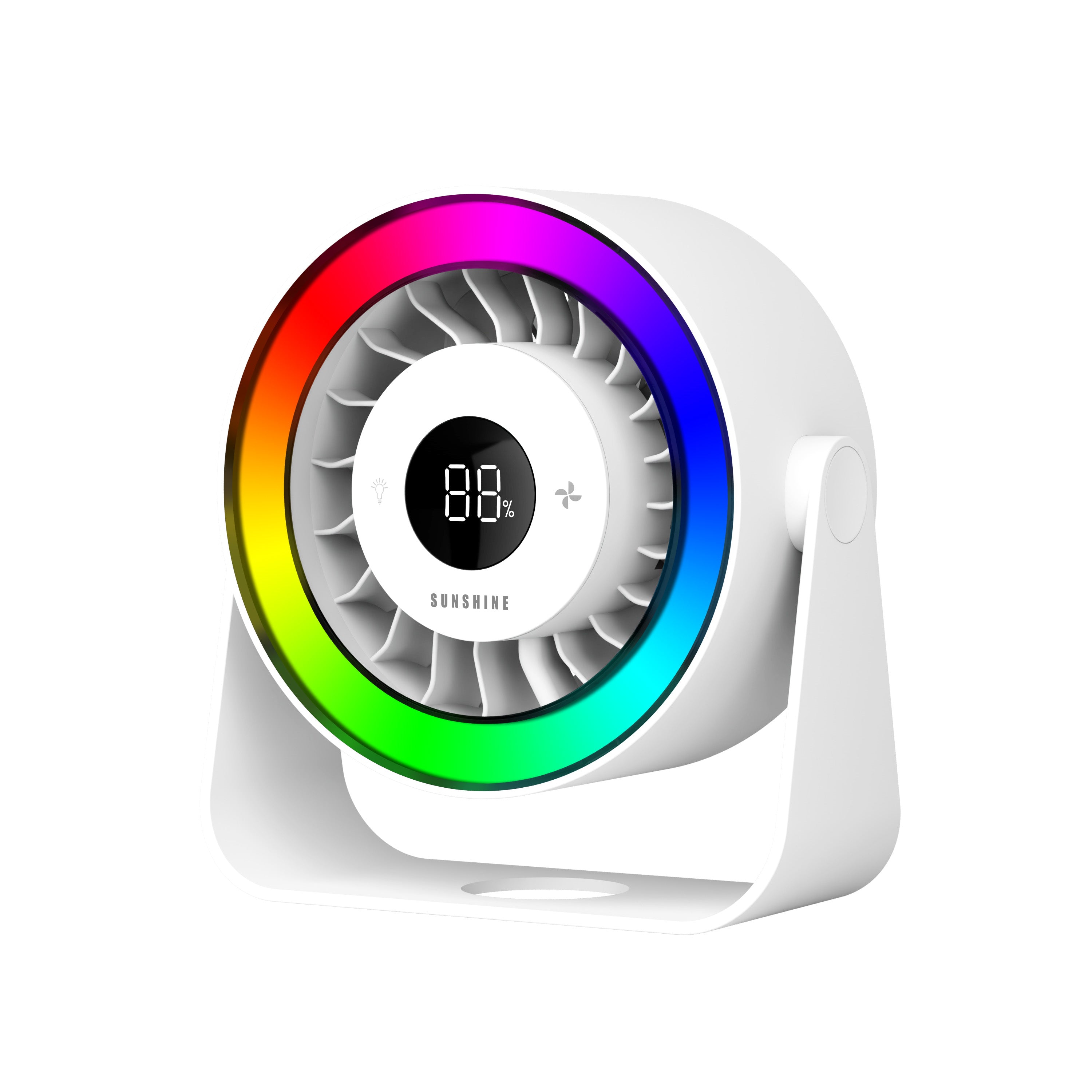 SUNSHINE RGB 燈效座檯/掛牆兩用風扇