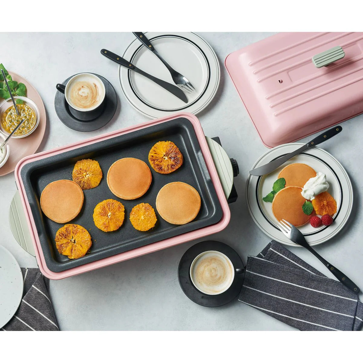 récolte Home BBQ 日式電熱鍋(櫻花粉紅限定版)