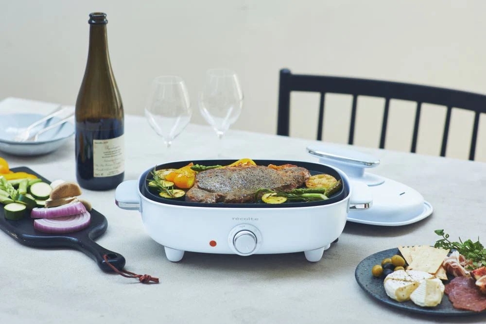 récolte Home BBQ 2WAYS GRILL 日式雙面電烤爐(青藍色)