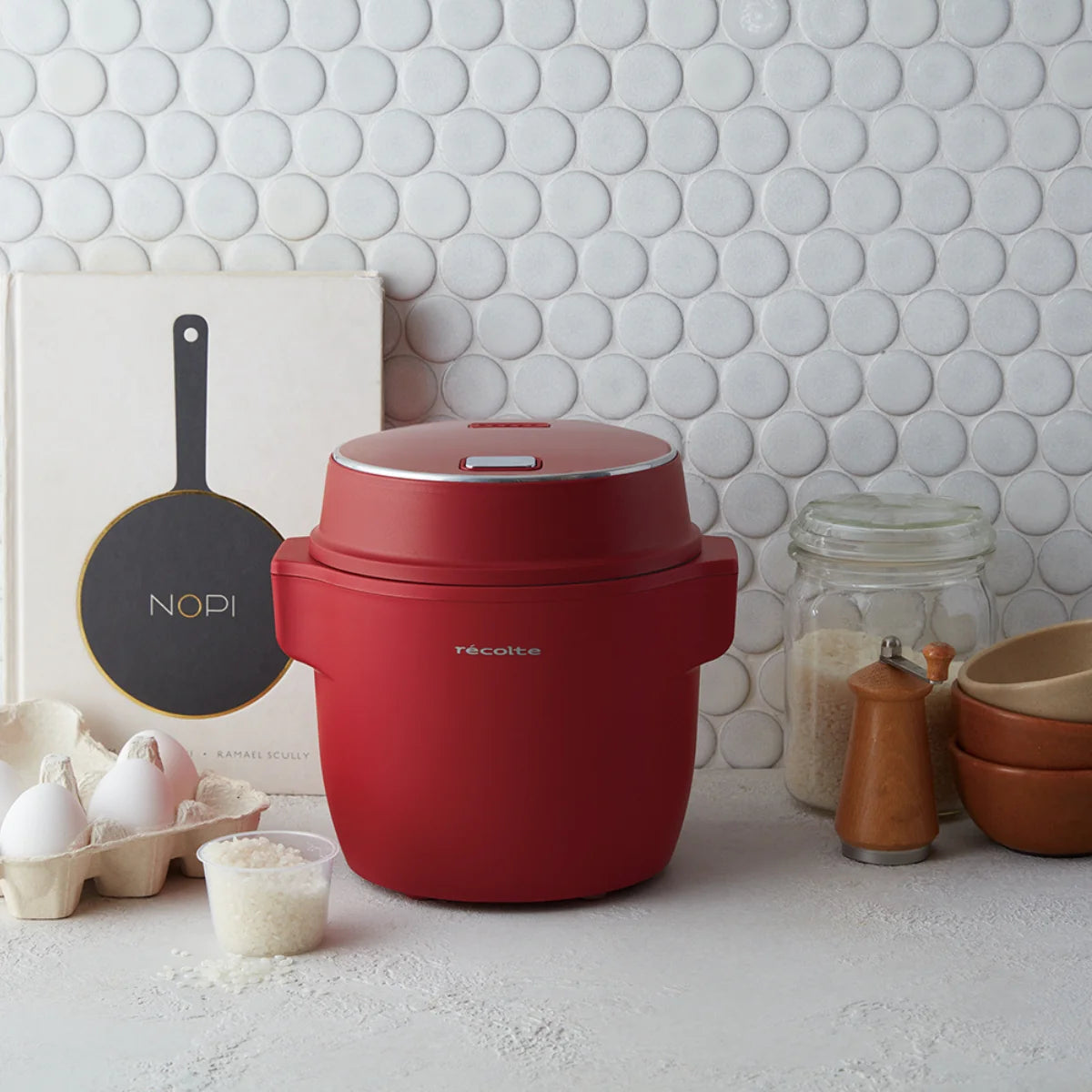 récolte Compact Rice Cooker 電子鍋(紅色)