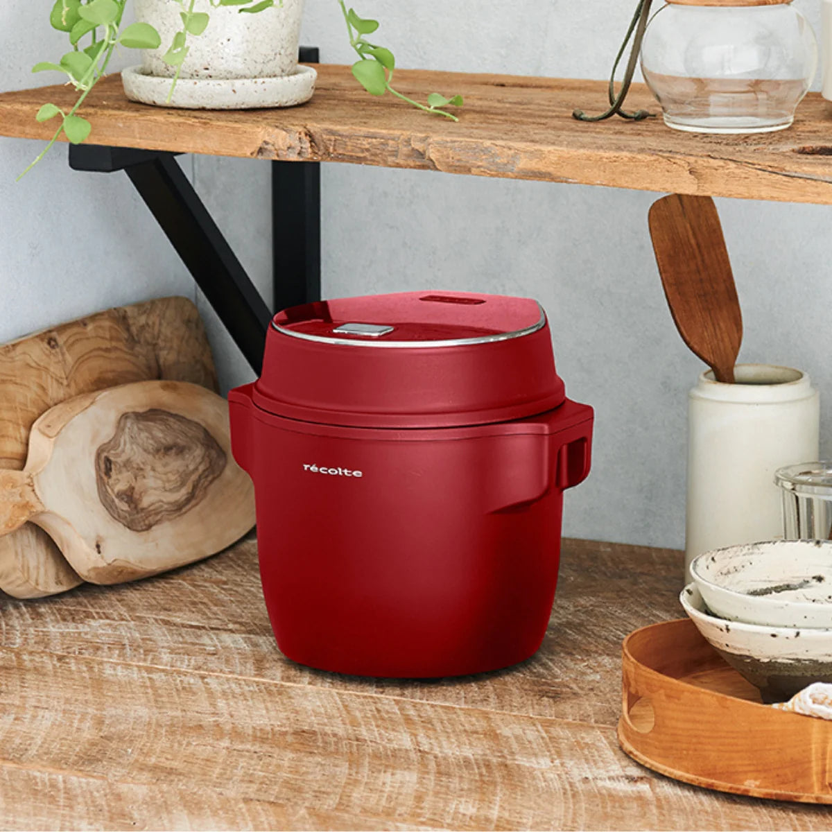 récolte Compact Rice Cooker 電子鍋(紅色)