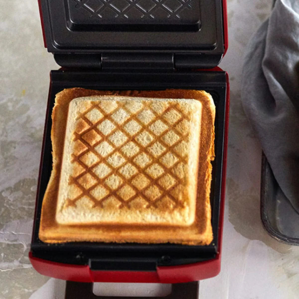 récolte Press Sand Maker Plaid 厚燒格子三明治機(紅色)