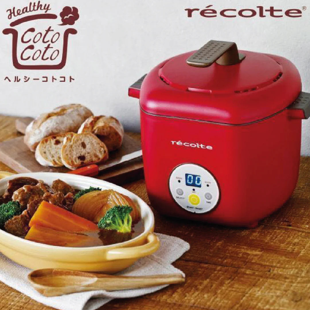 récolte Healthy CotoCoto 日式電飯煲(陶瓷內鍋)(紅色)