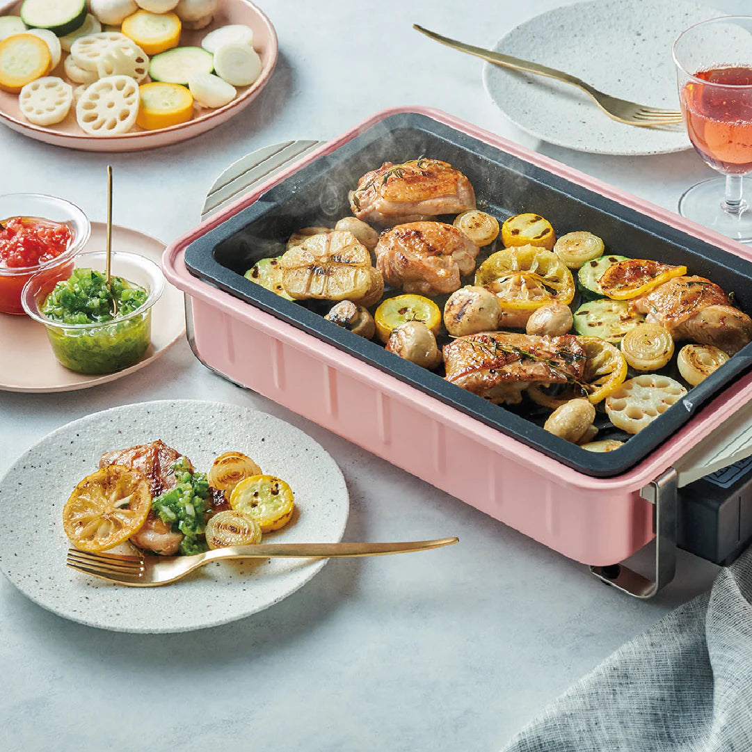 récolte Home BBQ 日式電熱鍋(櫻花粉紅限定版)