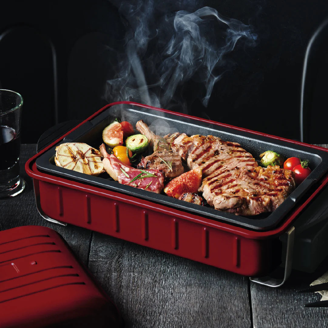 récolte Home BBQ 日式電熱鍋(紅色)