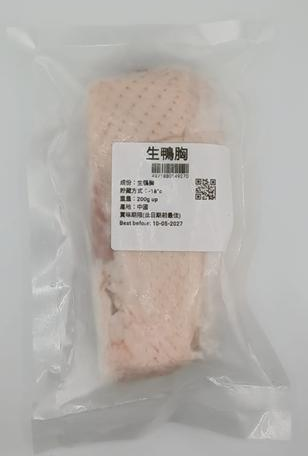 中國(生)鴨胸(約200克)